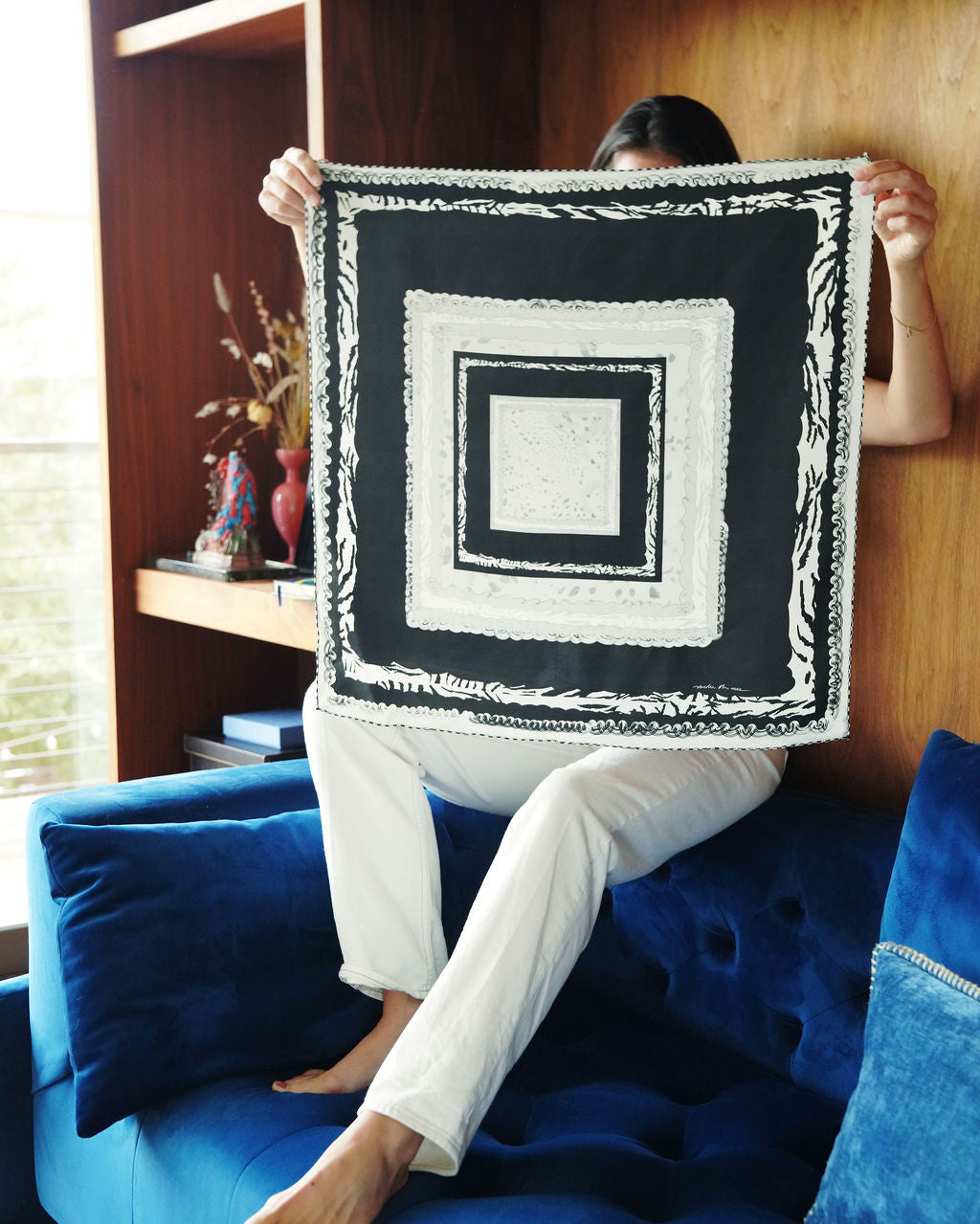 Zebra Ashtray Scarf – Nicolle Dhimes