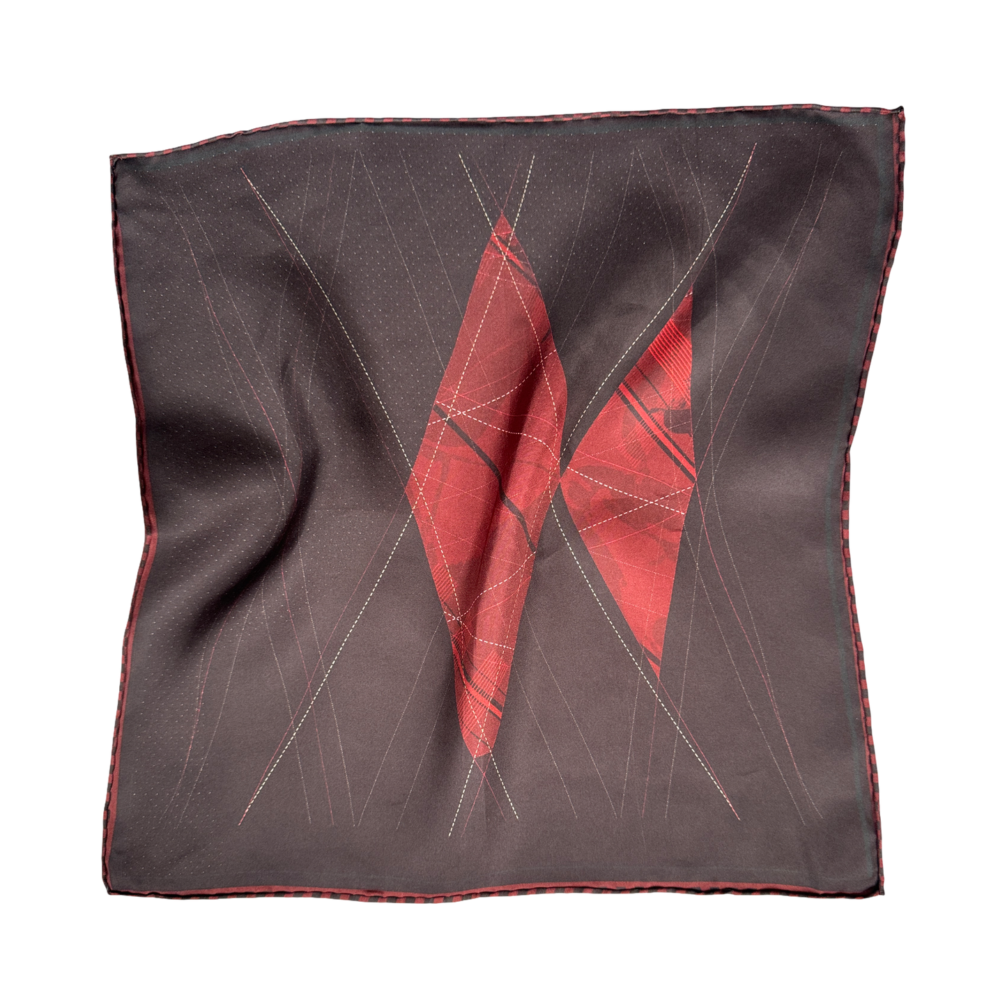 Kites Argyle Silk Scarf