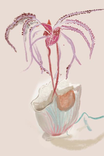 Lyford  Cay Flowers Drawing