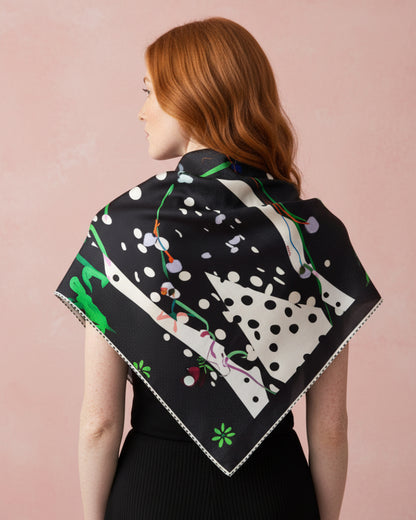 Polka Garden Scarf 70