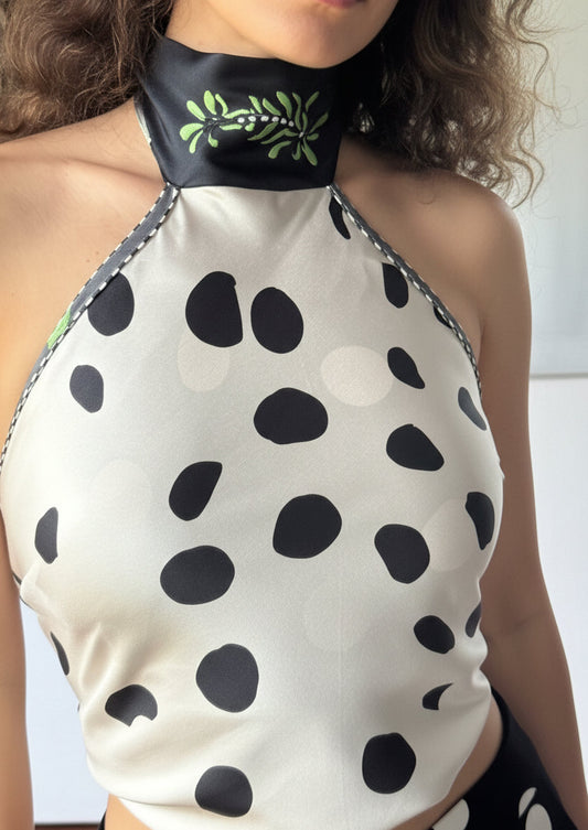 Polka Garden, Reversible Top