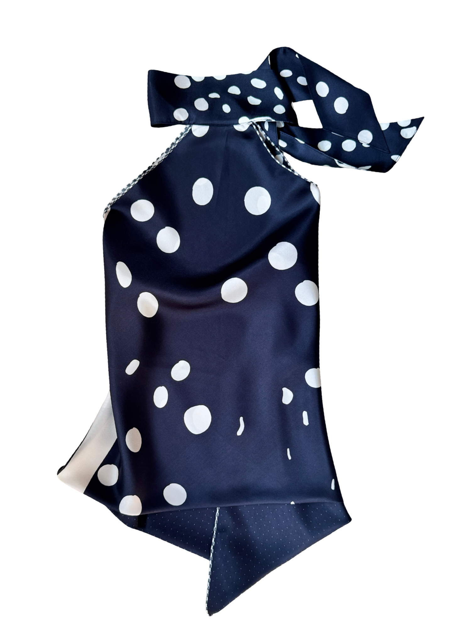 Classic Polka Silk Top