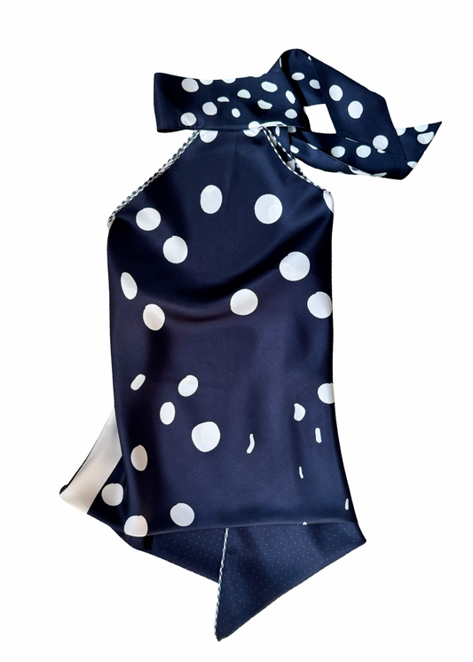 Classic Polka Silk Top