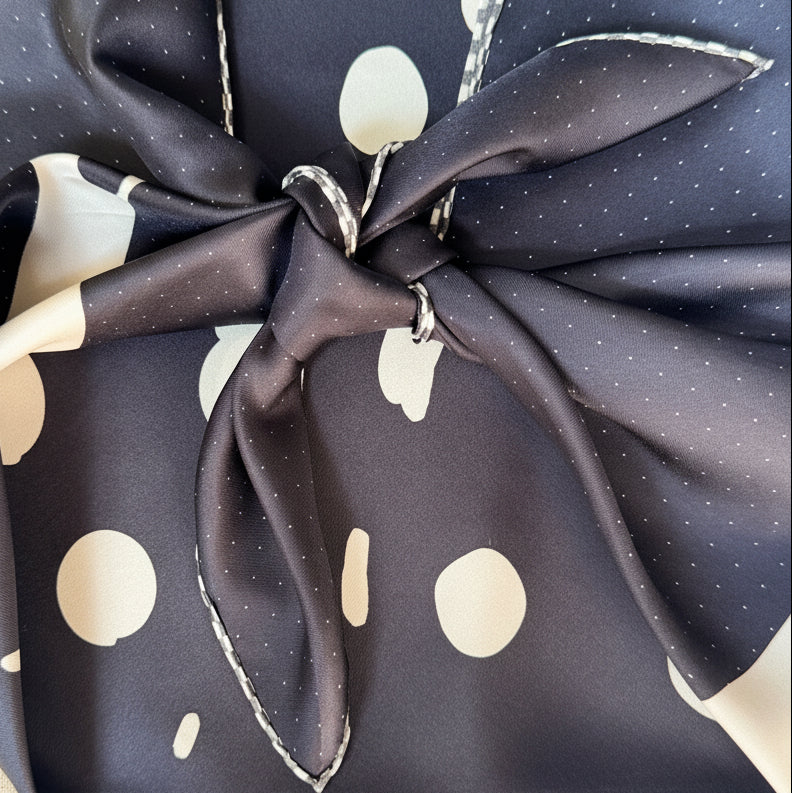 Classic Polka Silk Top