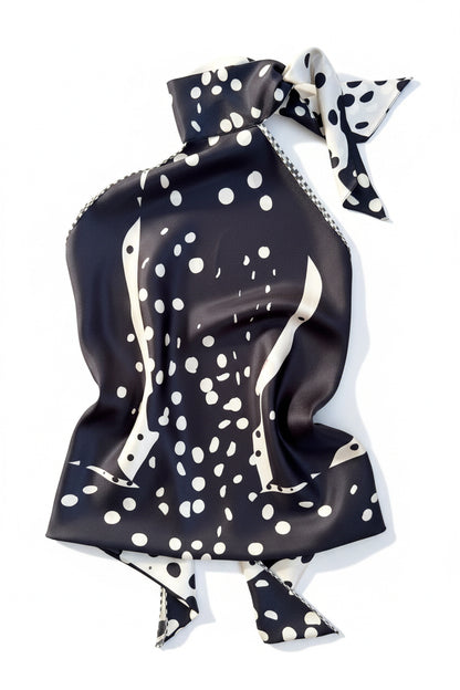 Classic White Polka, Reversible Top
