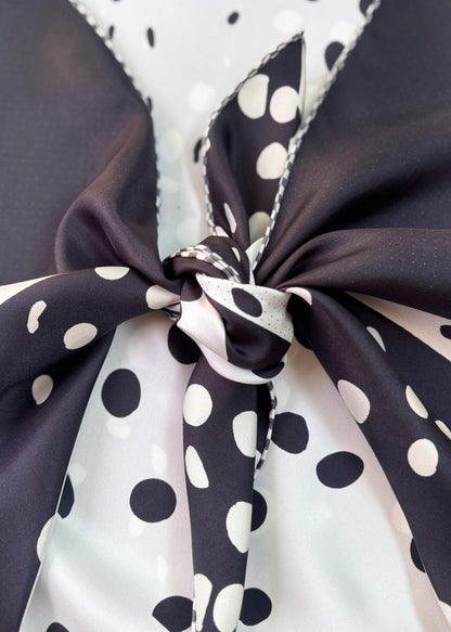 Classic White Polka, Reversible Top