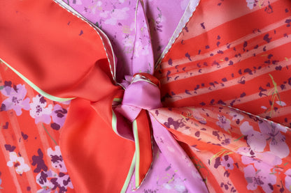 Floral Reversible Silk Top