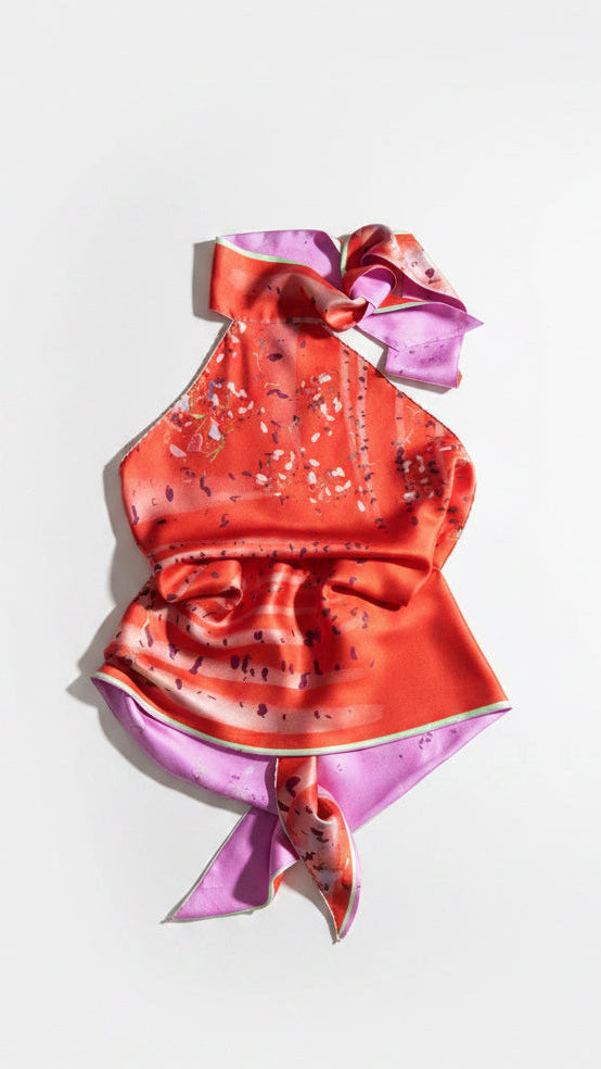 Floral Reversible Silk Top