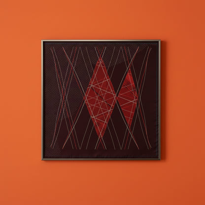 Kites Argyle Silk Scarf