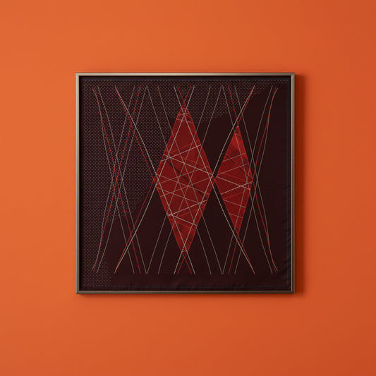 Kites Argyle Silk Scarf