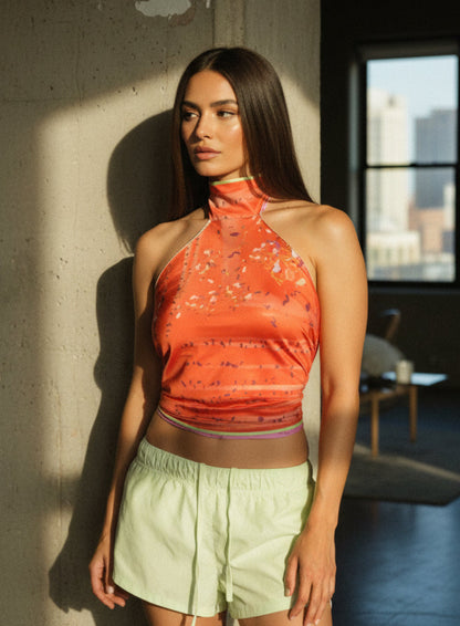 Fleur Reversible Silk Top