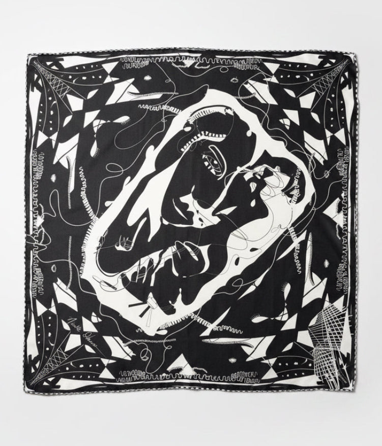Couturière Scarf 70- BLK