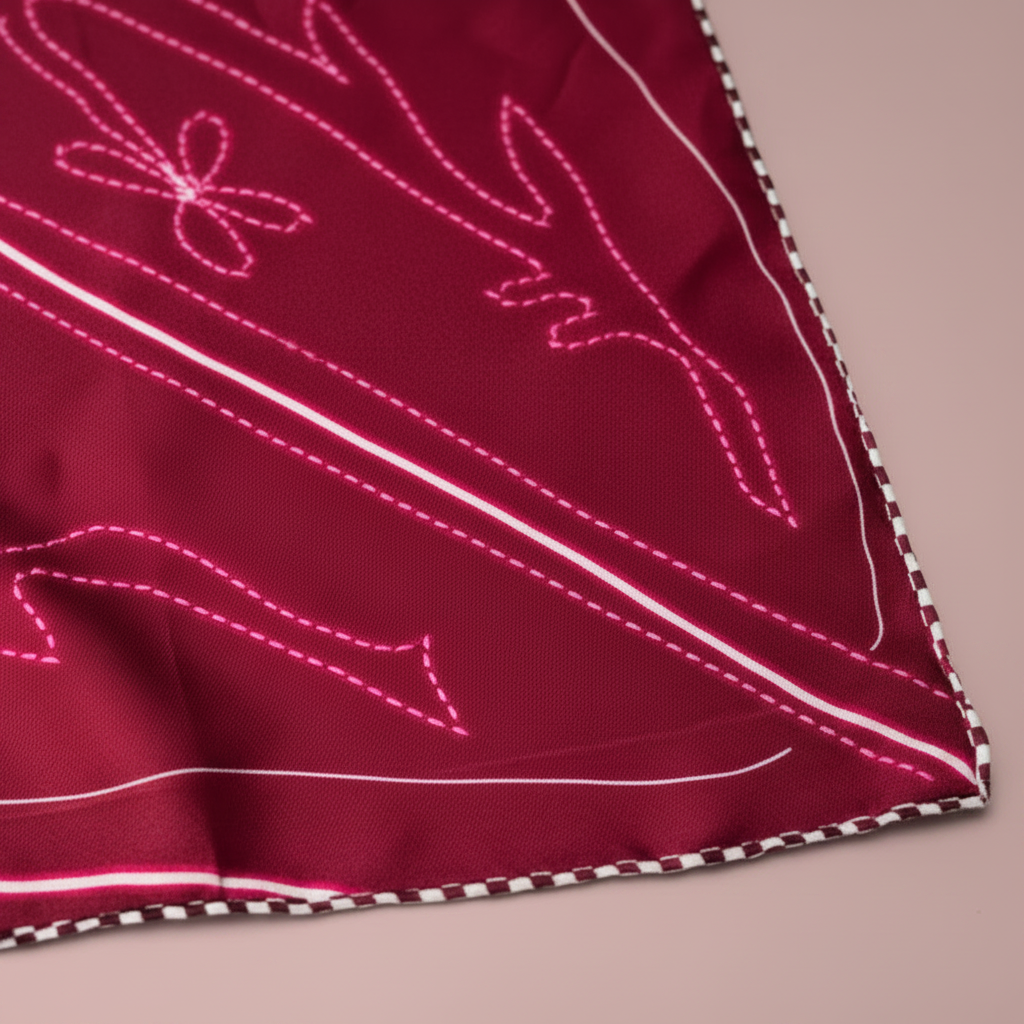Western Boot Silk Scarf 70