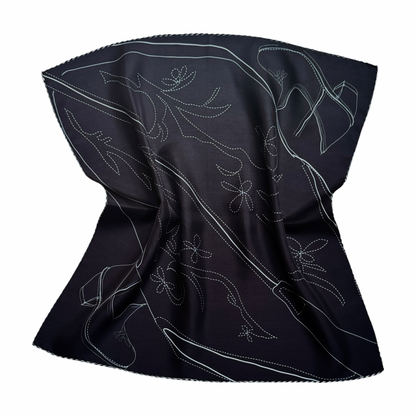Western Boot Silk Scarf 70