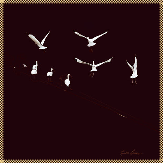 Egrets Taking Flight- Dark Chocolate